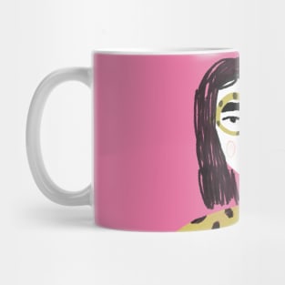 Animal print girl Mug